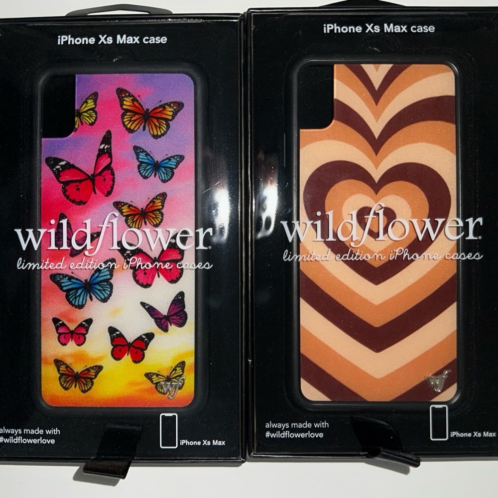 iphone Xs Max Wildflower cases. (Two Cases)